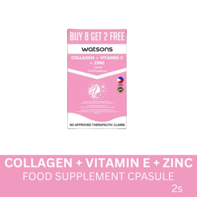 WATSONS GENERICS WATSONS Collagen + Vitamin C + Zinc 8+2 Capsules