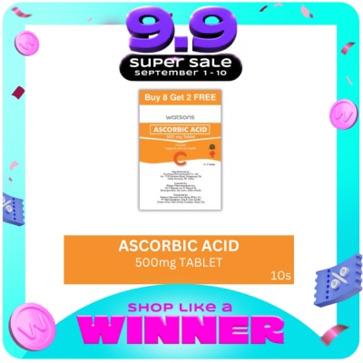 WATSONS GENERICS - WATSONS Ascorbic Acid 500mg 8+2 Capsules image