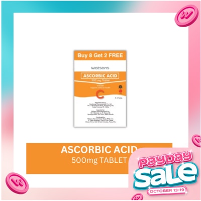 WATSONS GENERICS WATSONS Ascorbic Acid 500mg 8+2 Capsules image