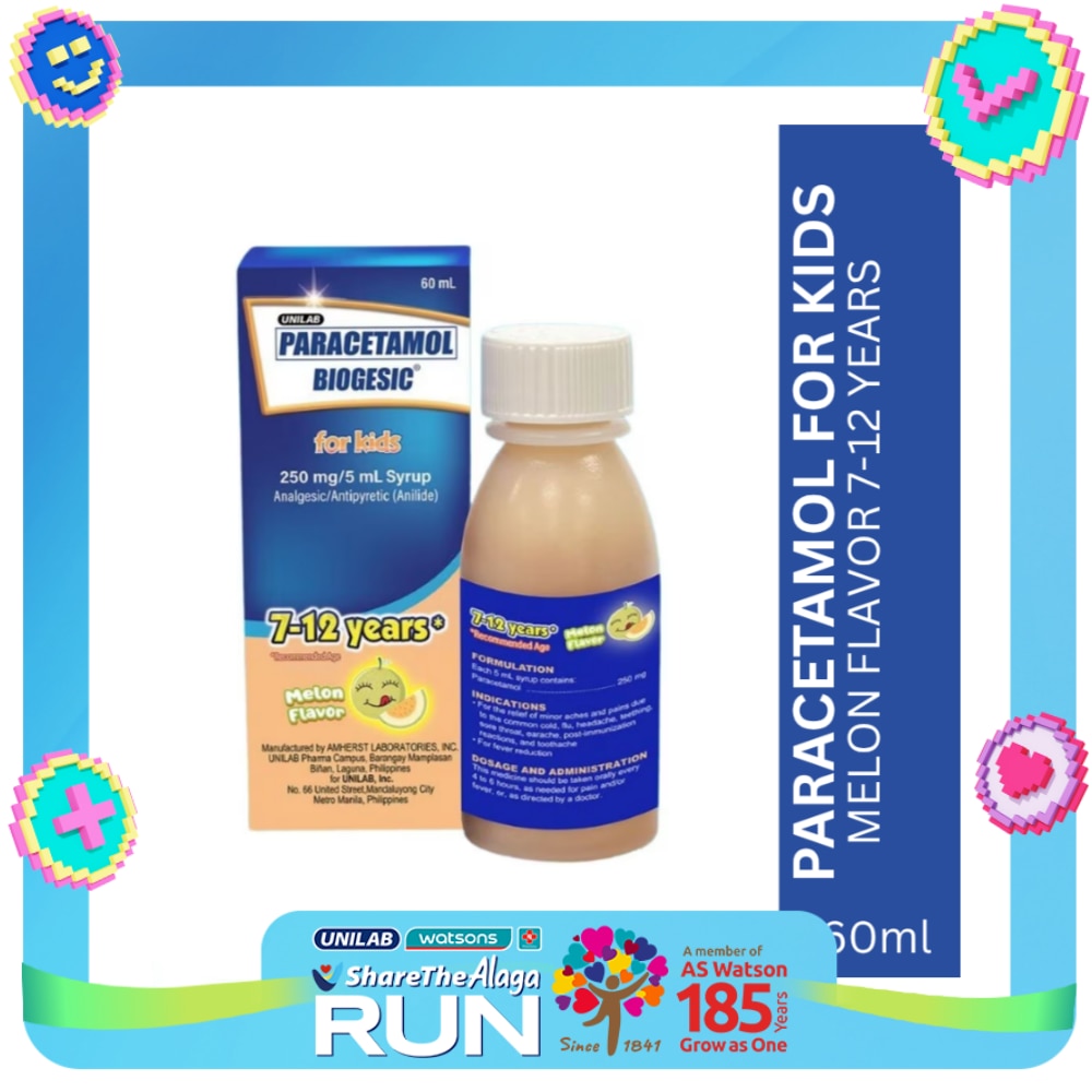 BIOGESIC MLN 250mg Syrup 1 Bottle 60ml