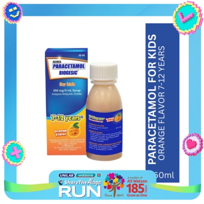 BIOGESIC BIOGESIC ORG 250mg Syrup 1 Bottle 60ml