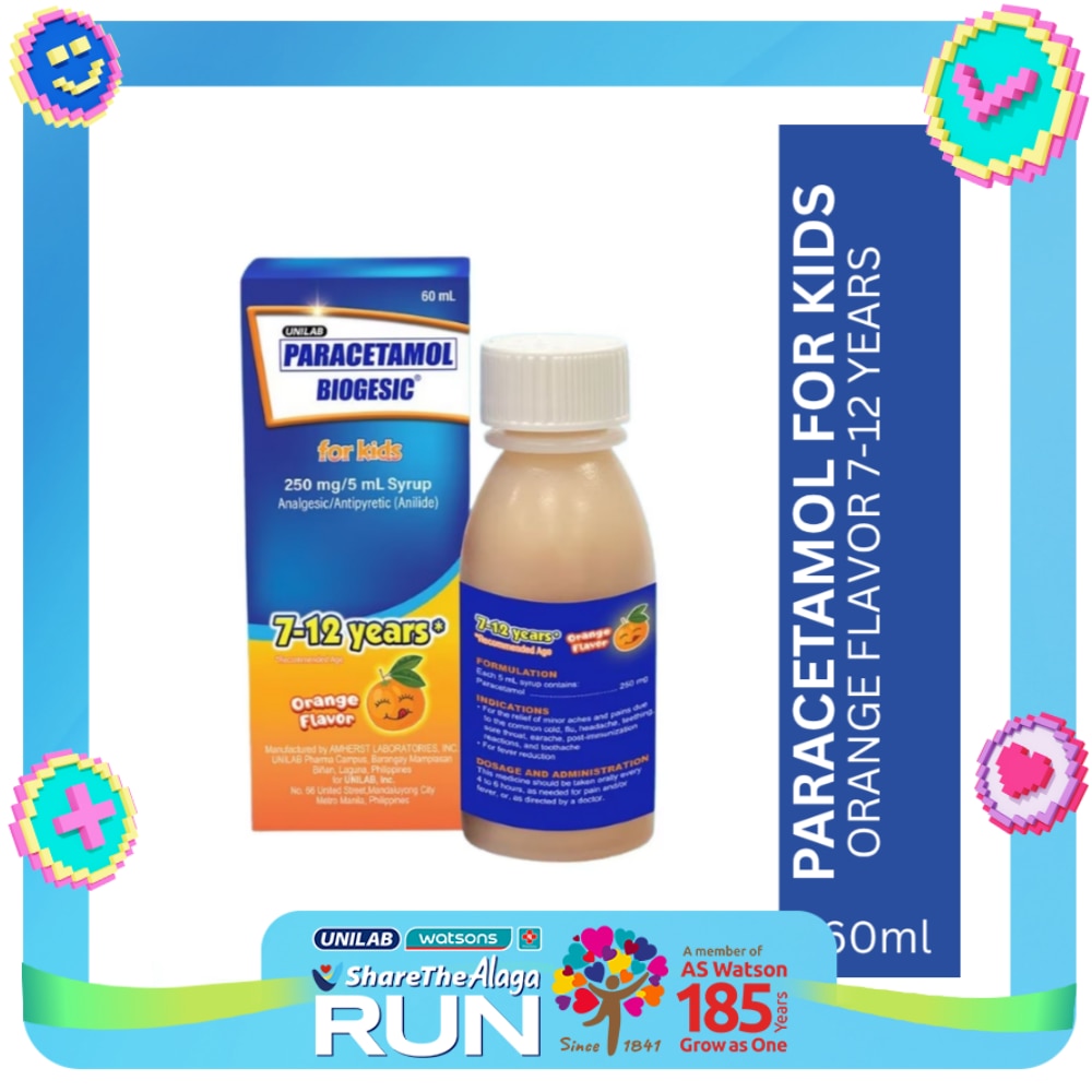 BIOGESIC ORG 250mg Syrup 1 Bottle 60ml