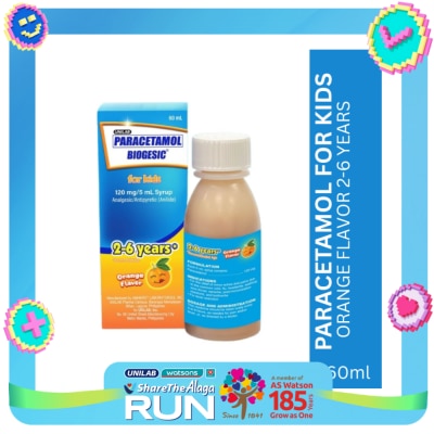 BIOGESIC BIOGESIC ORG 120mg Syrup 1 Bottle 60ml