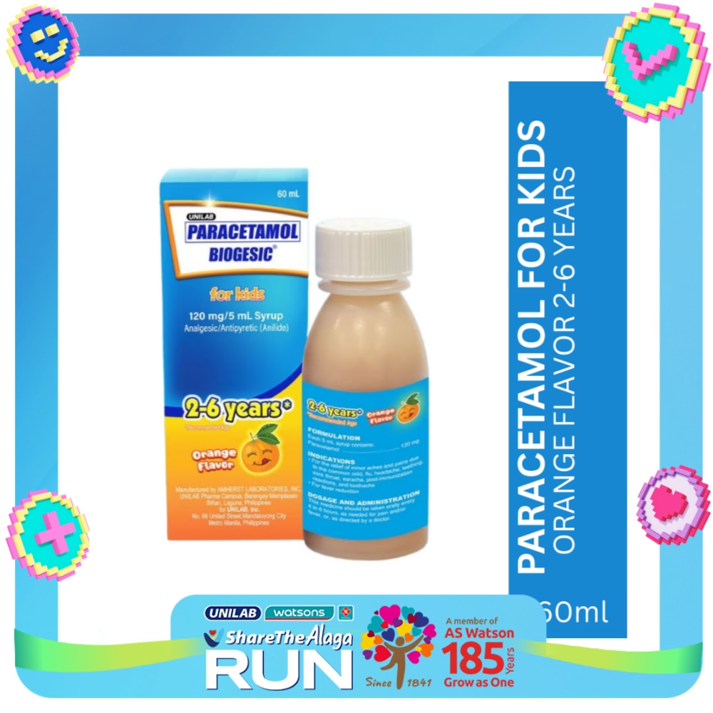 BIOGESIC ORG 120mg Syrup 1 Bottle 60ml