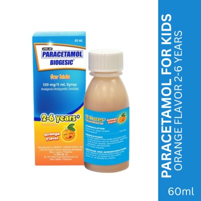 BIOGESIC BIOGESIC ORG 120mg Syrup 1 Bottle 60ml