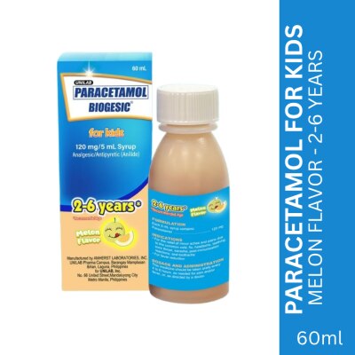 BIOGESIC BIOGESIC MLN 120mg Syrup 1 Bottle 60ml