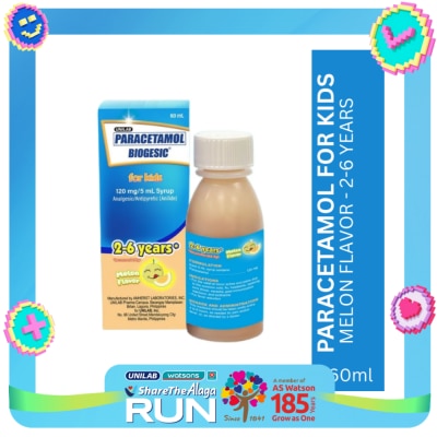 BIOGESIC BIOGESIC MLN 120mg Syrup 1 Bottle 60ml