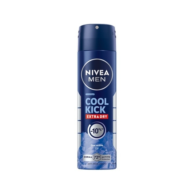 NIVEA Men Cool Kick Anti-Perspirant Deodorant Spray 150ml Bundle