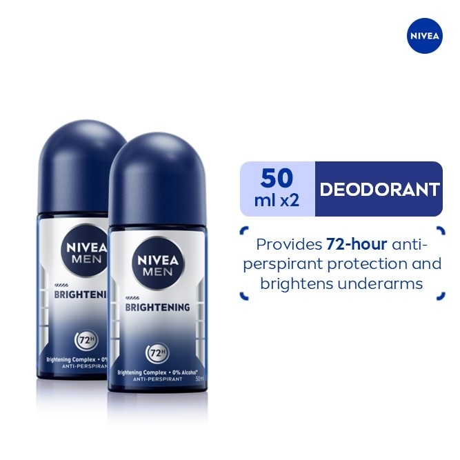 NIVEA Buy 1 Take 1 Men Brightening Anti-Perspirant Deodorant Roll-On 50ml image