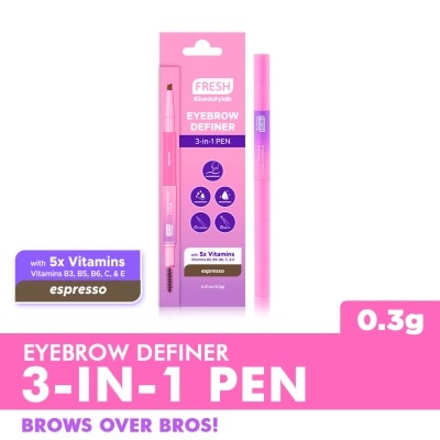 FRESH FRESH  Kbeautylab Eyebrow Definer 3 In 1 Pen Espresso 0.3g