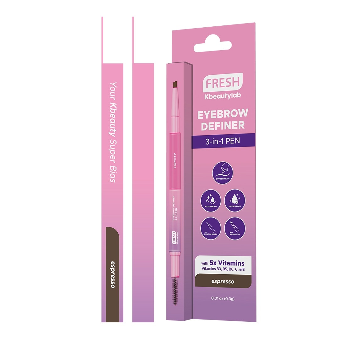 FRESH  Kbeautylab Eyebrow Definer 3 In 1 Pen Espresso 0.3g