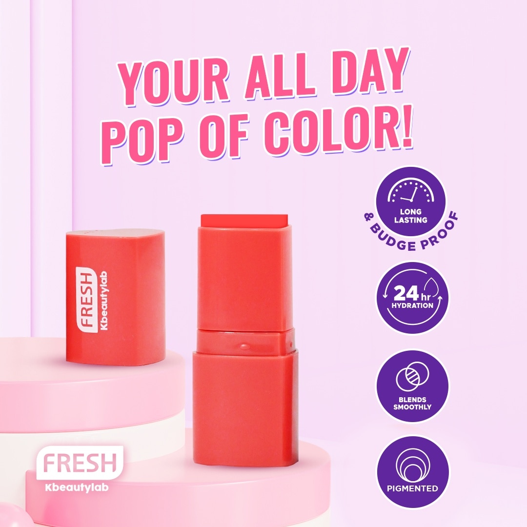 FRESH Kbeautylab Blush Bomb Creme Stick Acai Sorbet 3.5g