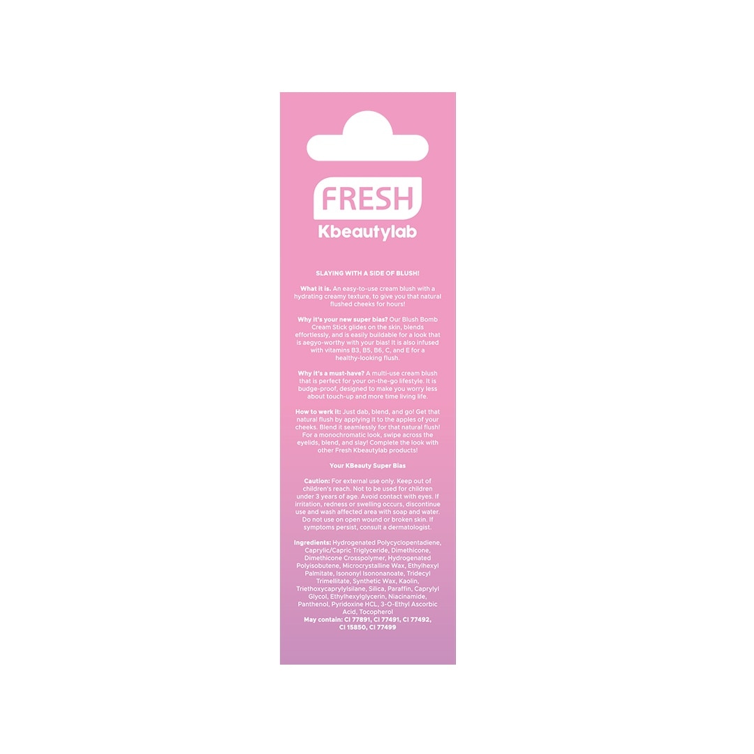 FRESH Kbeautylab Blush Bomb Creme Stick Acai Sorbet 3.5g