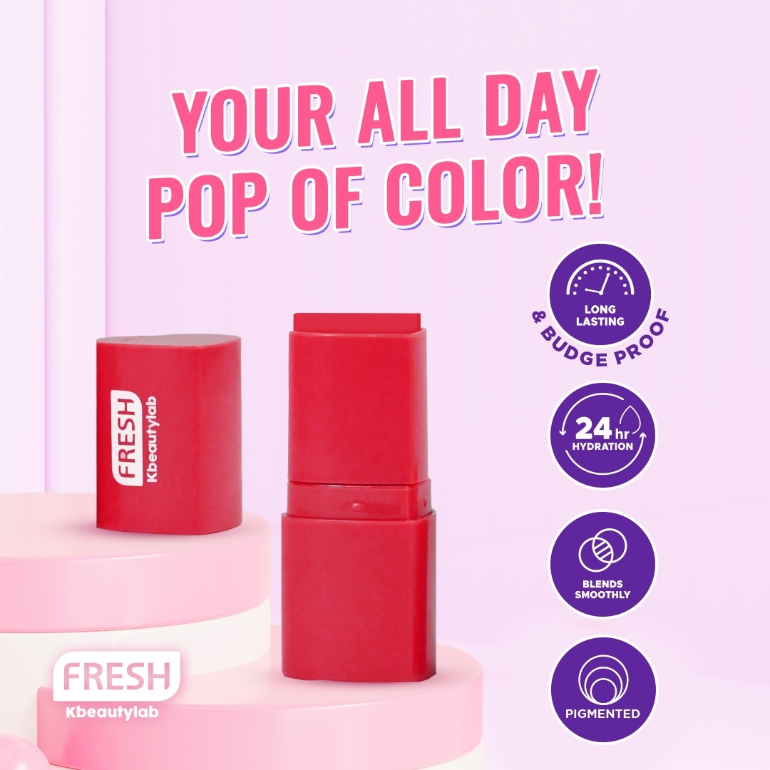 FRESH Kbeautylab Blush Bomb Creme Stick Berry Swirl 3.5g