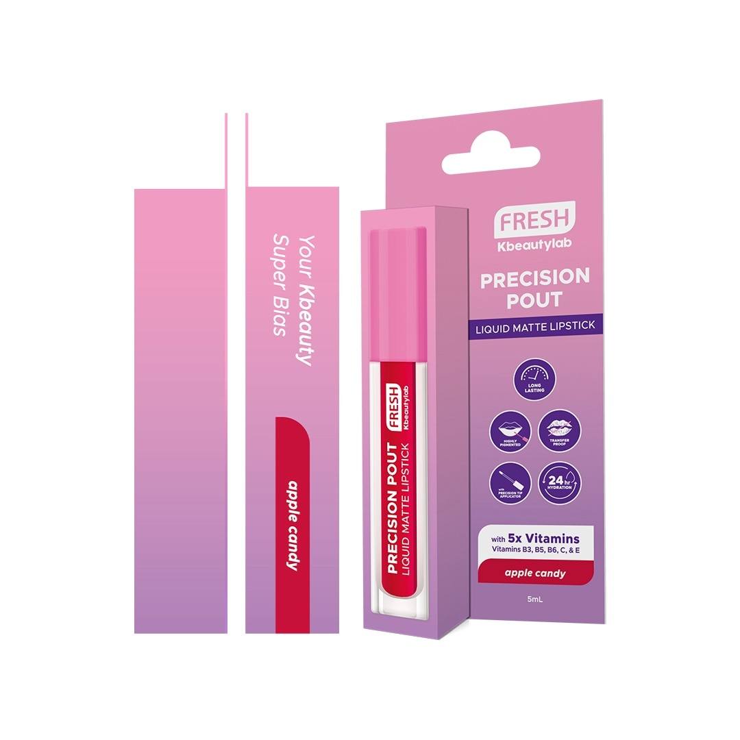 FRESH Kbeautylab Precision Pout Liquid Matte Lip Apple Candy 5ml