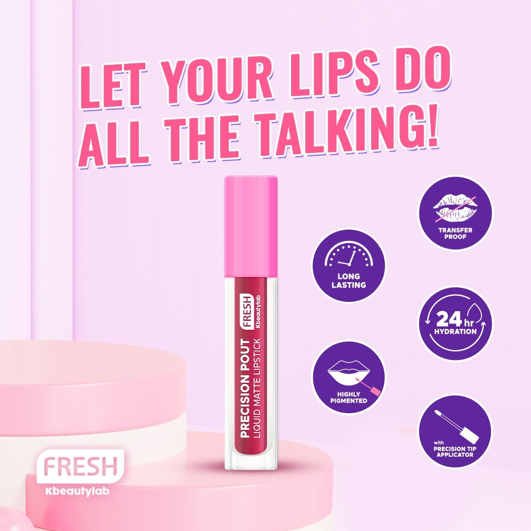 FRESH Kbeautylab Precision Pout Liquid Matte Lip Red Velvet 5ml