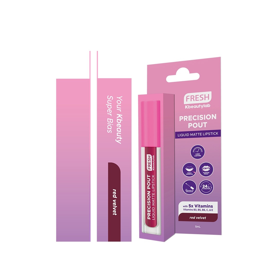 FRESH Kbeautylab Precision Pout Liquid Matte Lip Red Velvet 5ml