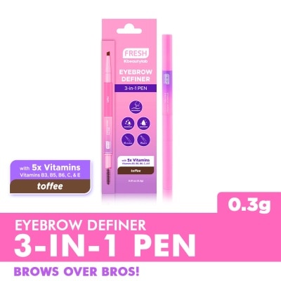 FRESH FRESH Kbeautylab Eyebrow Definer 3 In 1 Pen Toffee 0.3g