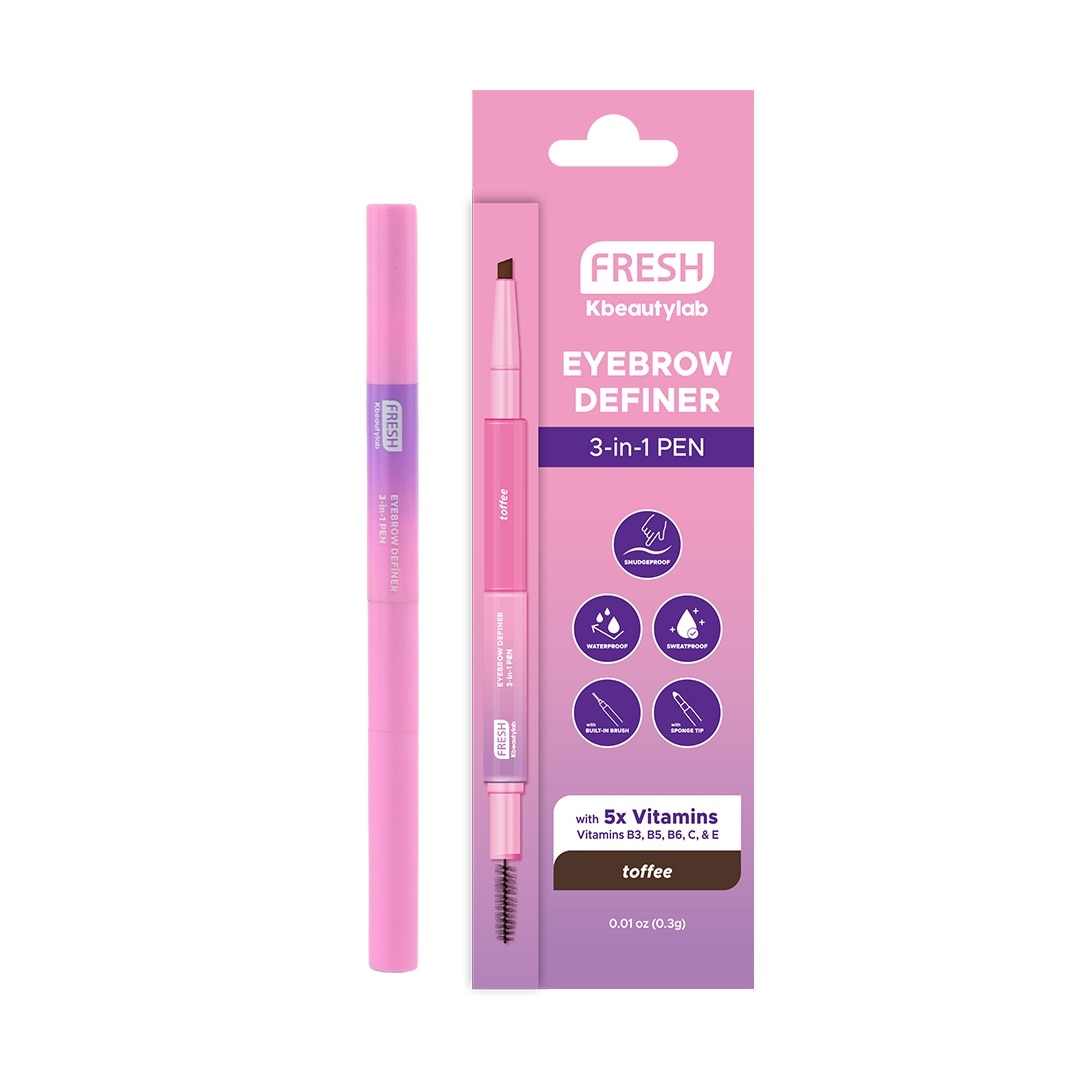 FRESH Kbeautylab Eyebrow Definer 3 In 1 Pen Toffee 0.3g