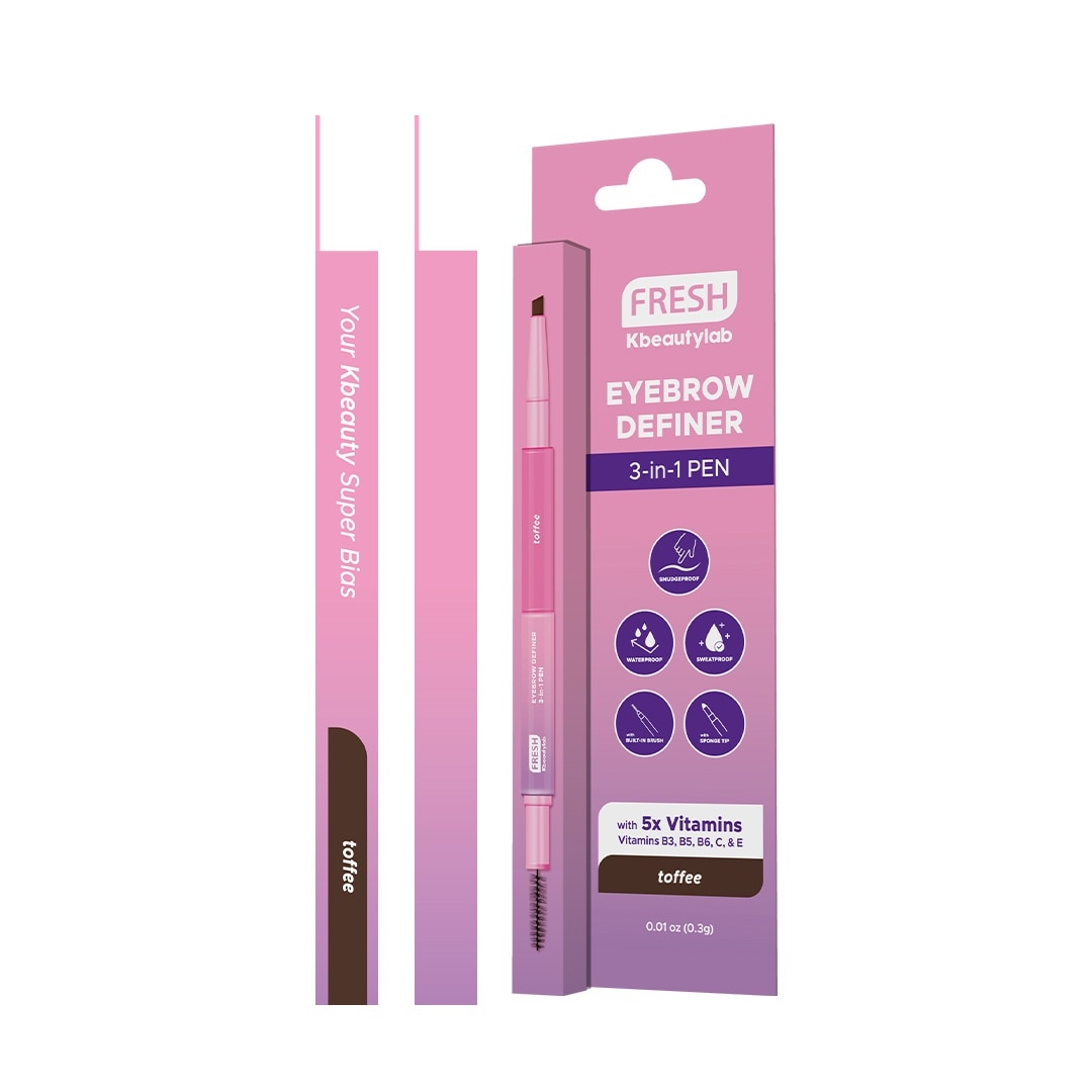 FRESH Kbeautylab Eyebrow Definer 3 In 1 Pen Toffee 0.3g