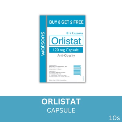 WATSONS GENERICS WATSONS Orlistat 120mg 8+2 Capsules
