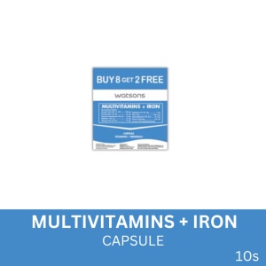 WATSONS Multivitamins + Iron 8 + 2 Capsules