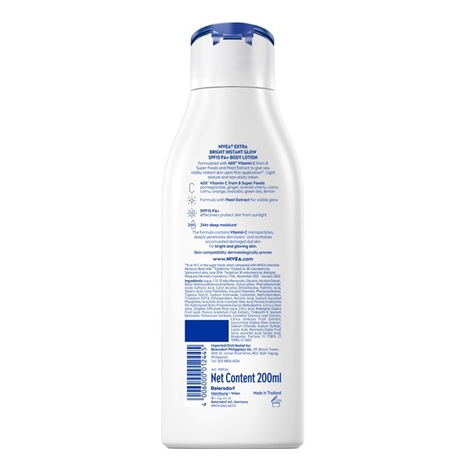 NIVEA Extra Bright Instant Glow 200ml