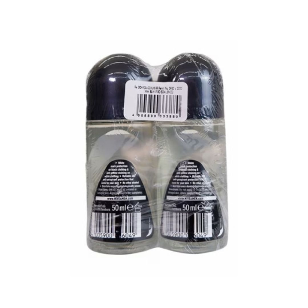 NIVEA Men Black And White 48hour Roll On 50ml