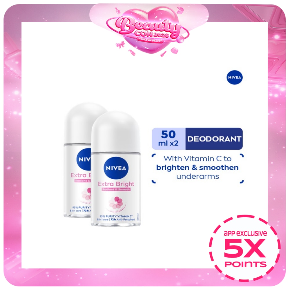 NIVEA Anti-Perspirant Extra Brightening Roll-On