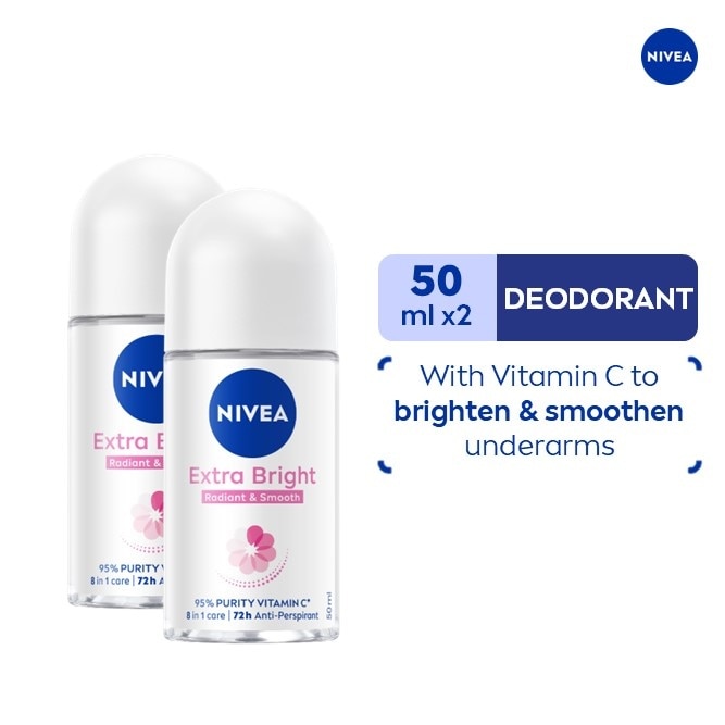 NIVEA Anti-Perspirant Extra Brightening Roll-On