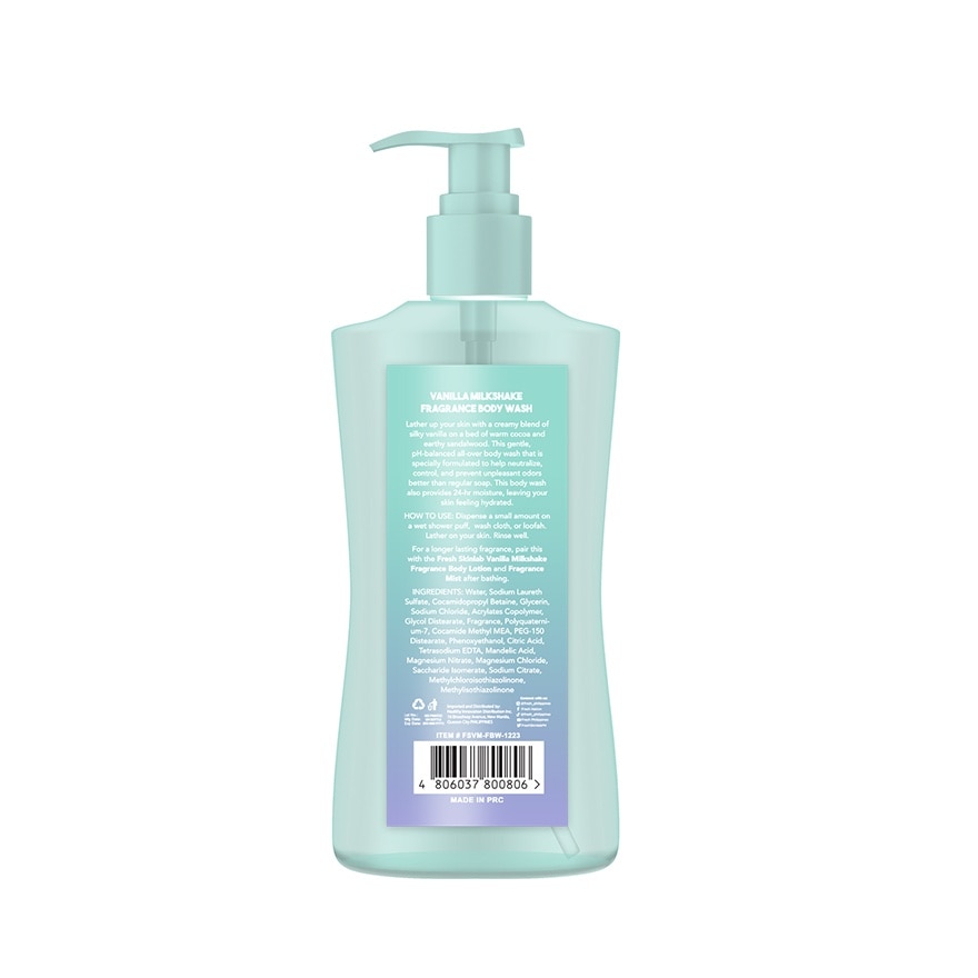 FRESH Skinlab Vanilla Milkshake Fragrance Body Wash 400ml
