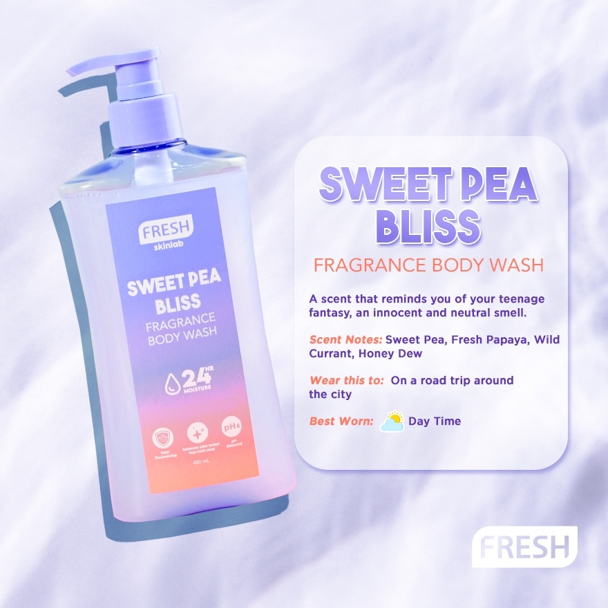 FRESH Skinlab Sweet Pea Bliss Fragrance Body Wash 400ml