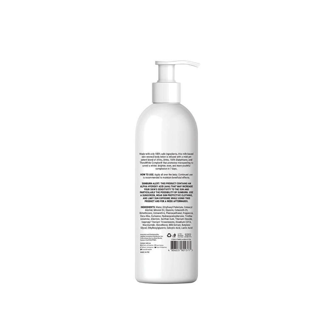 FRESH Skinlab Milk White AHA BHA Skin Renewing Body Lotion 480ml
