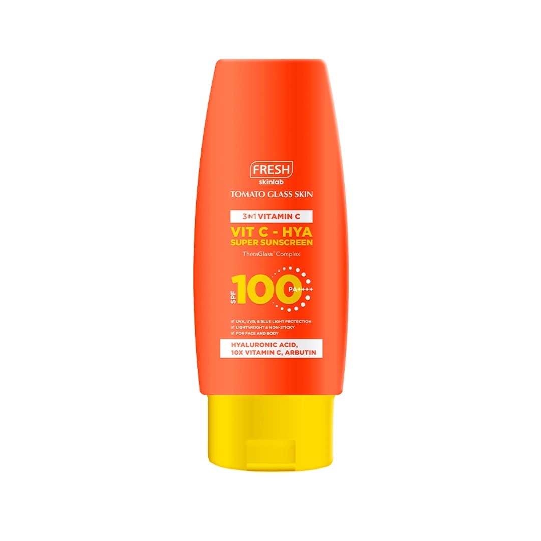 FRESH Skinlab Tomato Glass Skin Vit C- Hya Super Sunscreen SPF 100 100ml