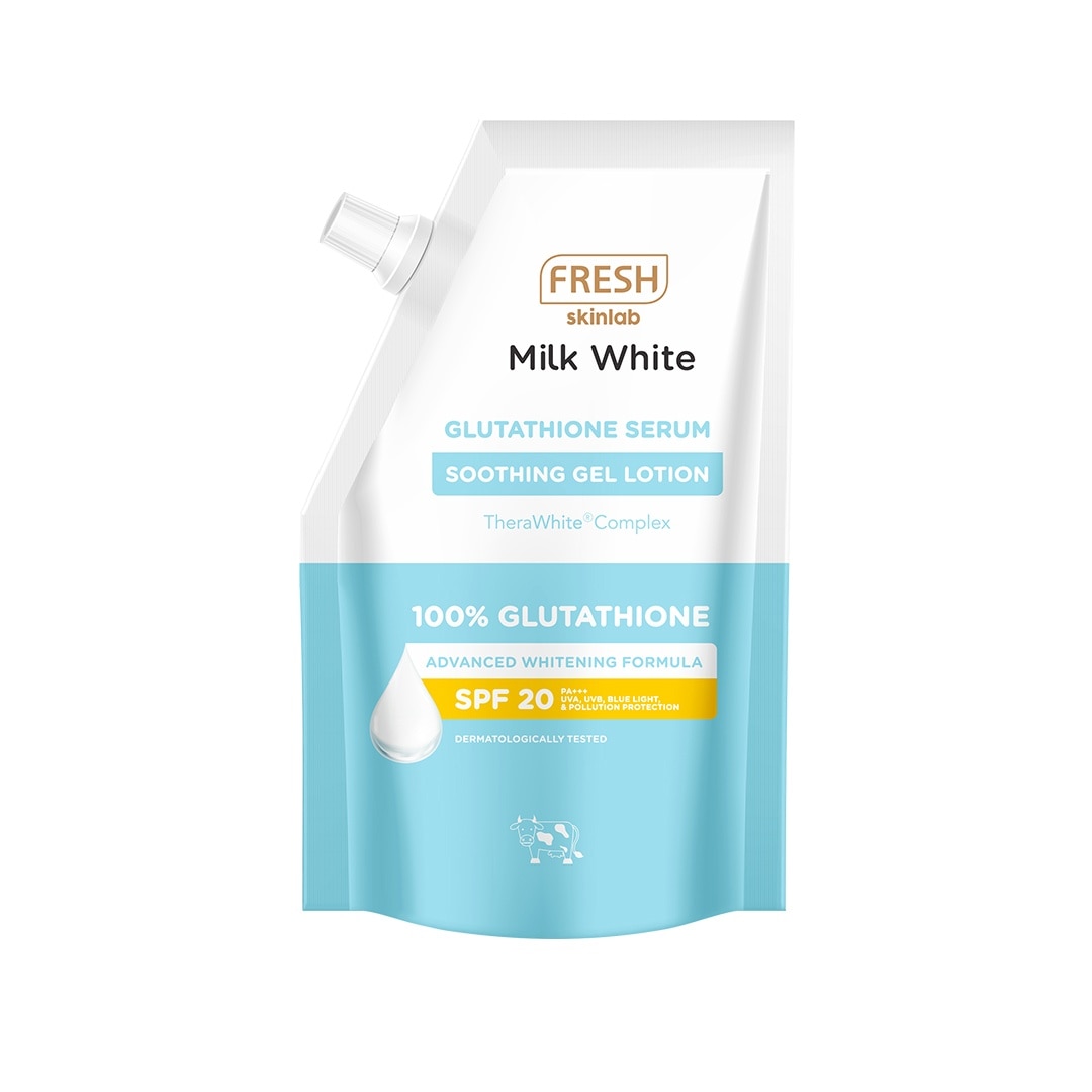FRESH Skinlab Milk White Glutathione Serum Soothing Gel Lotion SPF 20 200ml