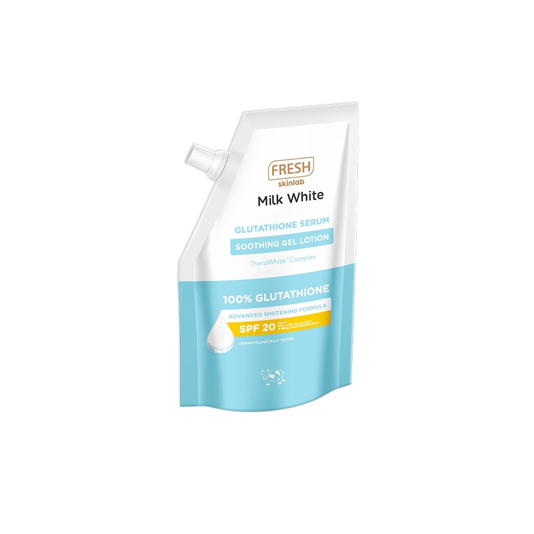 FRESH Skinlab Milk White Glutathione Serum Soothing Gel Lotion SPF 20 200ml