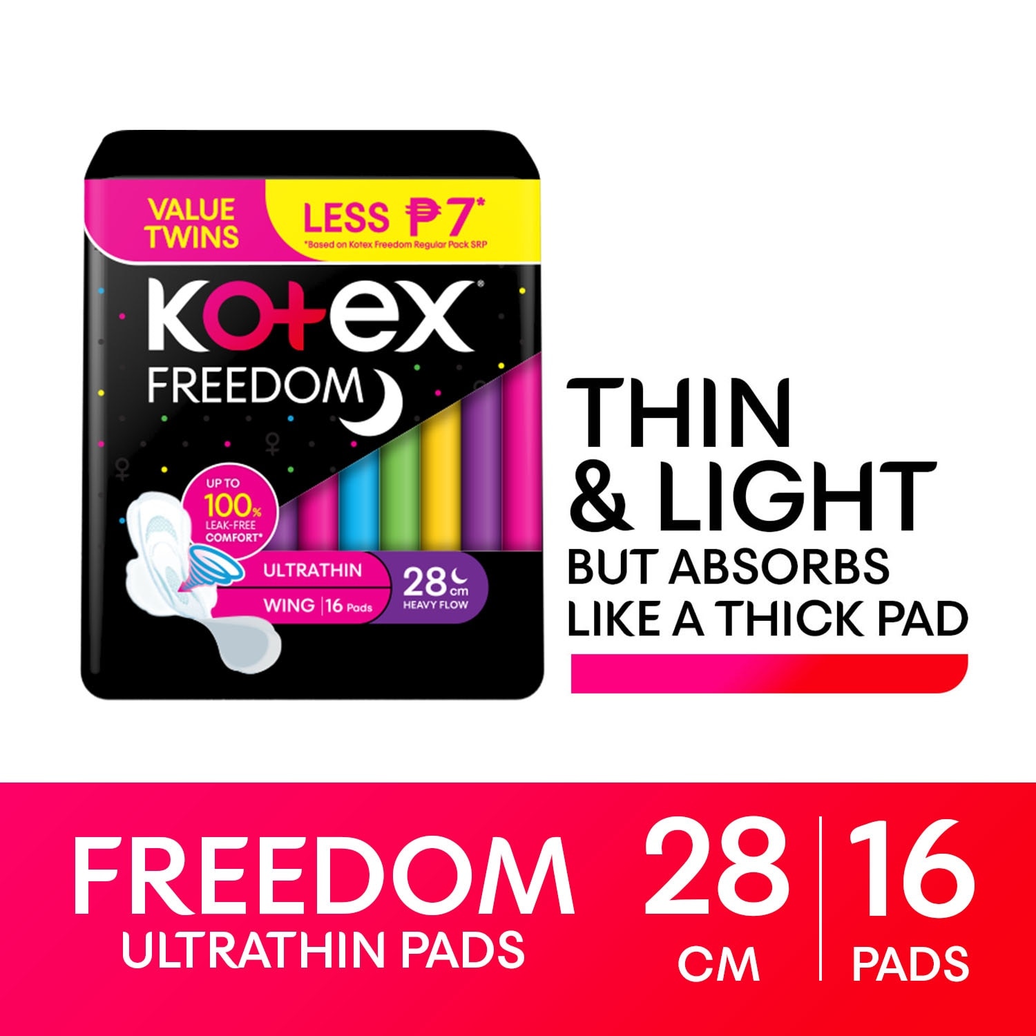 KOTEX Freedom 28Ccm Value Pack