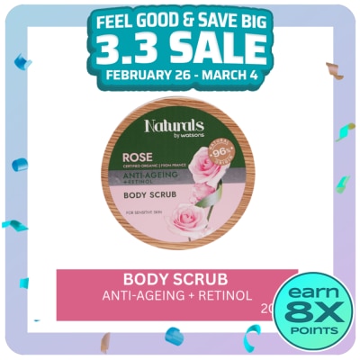 NATURALS WS WATSONS NATURALS Prestige Rose Body Scrub 200g