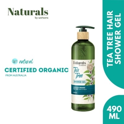 NATURALS WS - WATSONS NATURALS Tea Tree Shower Gel 490ml