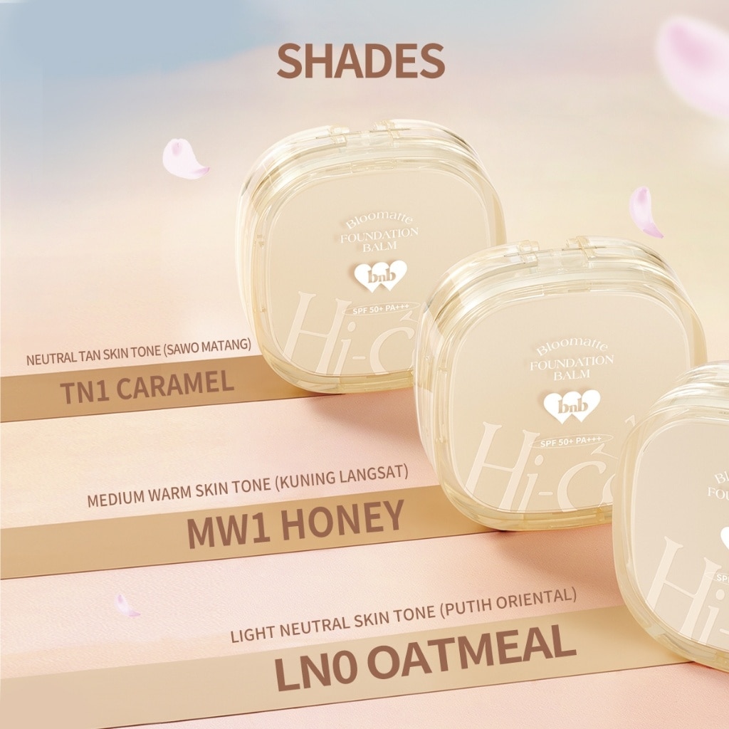 BARENBLISS Bloomatte Hi-Cover Foundation Balm - MW1 Honey 12G