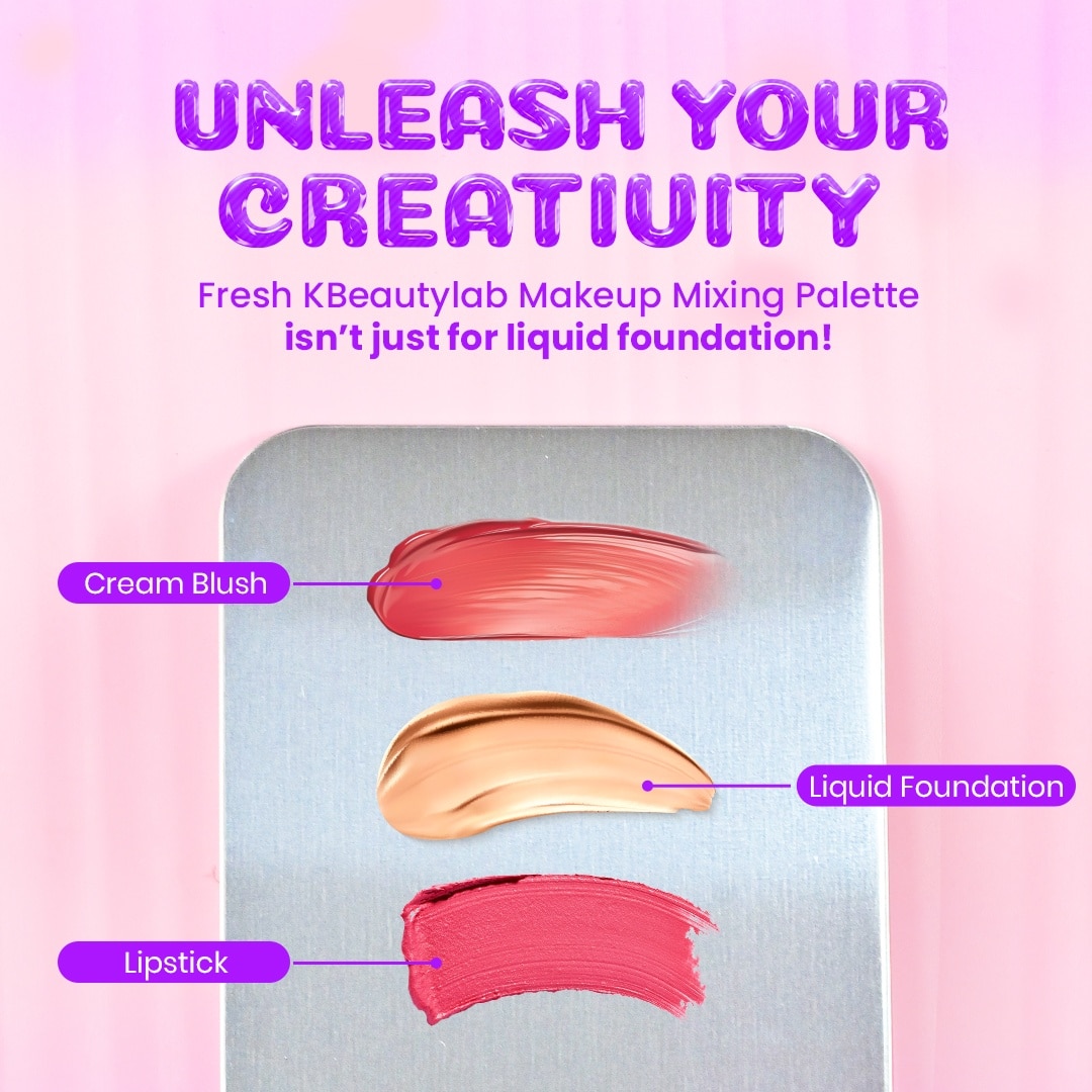 FRESH Kbeautylab Makeup Mixing Palette with Metal Spatula