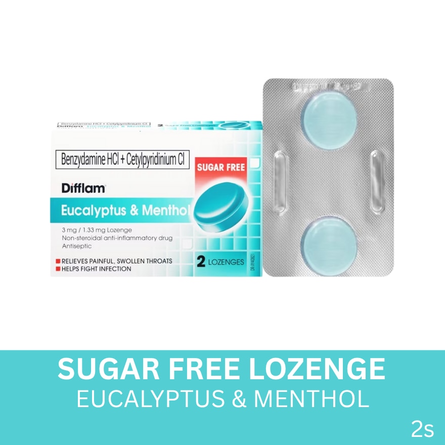 Difflam Eucalyptus & Menthol Lozenge 2s