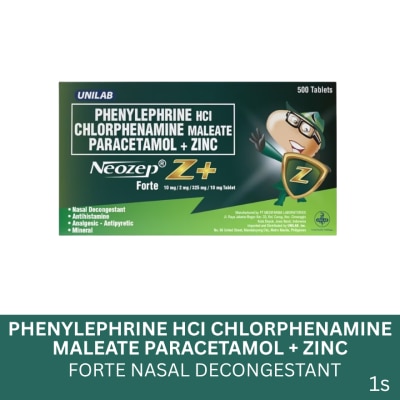 NEOZEP Z PLUS NEOZEP Z+ TAB Sold Per Piece
