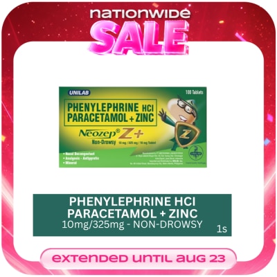 NEOZEP Z PLUS - NEOZEP Z+ NON-DROWSY TAB Sold Per Piece image