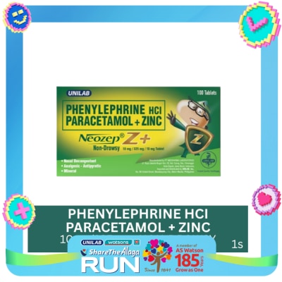 NEOZEP Z PLUS NEOZEP Z+ NON-DROWSY TAB Sold Per Piece