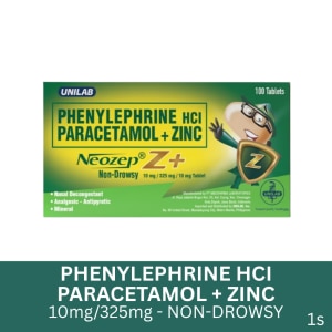 NEOZEP Z+ NON-DROWSY TAB Sold Per Piece