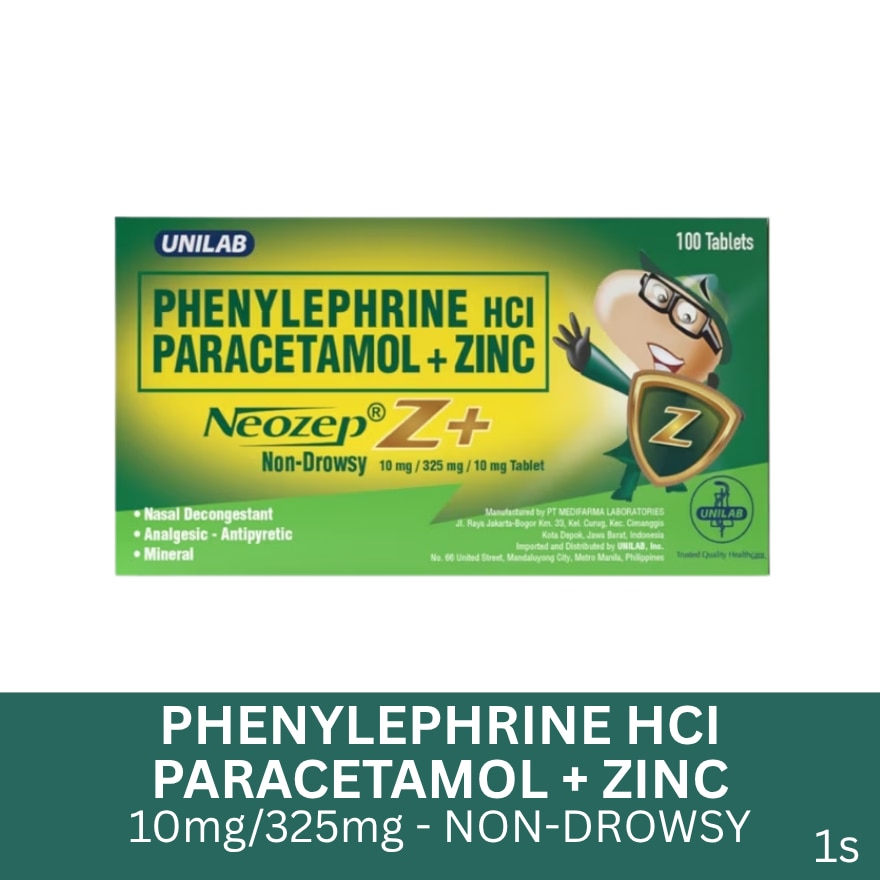 NEOZEP Z+ NON-DROWSY TAB Sold Per Piece