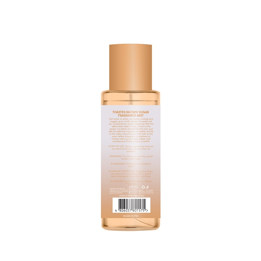 Fresh Scentlab Toasted Brown Sugar Fragrqance Mist 88ml
