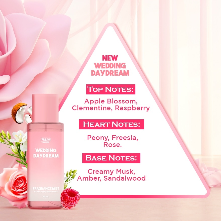 Fresh Scentlab Wedding Daydream Fragrance Mist 88ml