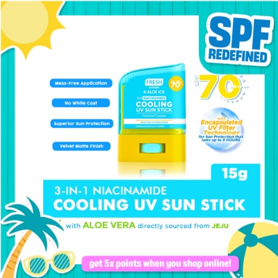 FRESH - FRESH Skinlab K-Aloe Ice 3 in 1 Niacinamide Cooling UV Sun Stick SPF 70 15g